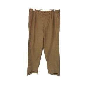 Brooks Brothers‎ Men's Brown Elliot Office Work Career Dress Pants Size 34 x 30